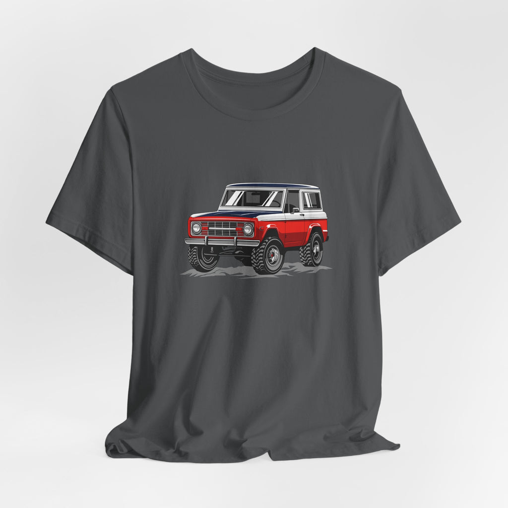 Retro Red 4x4 Truck Bronco Off‑Road SUV Tee