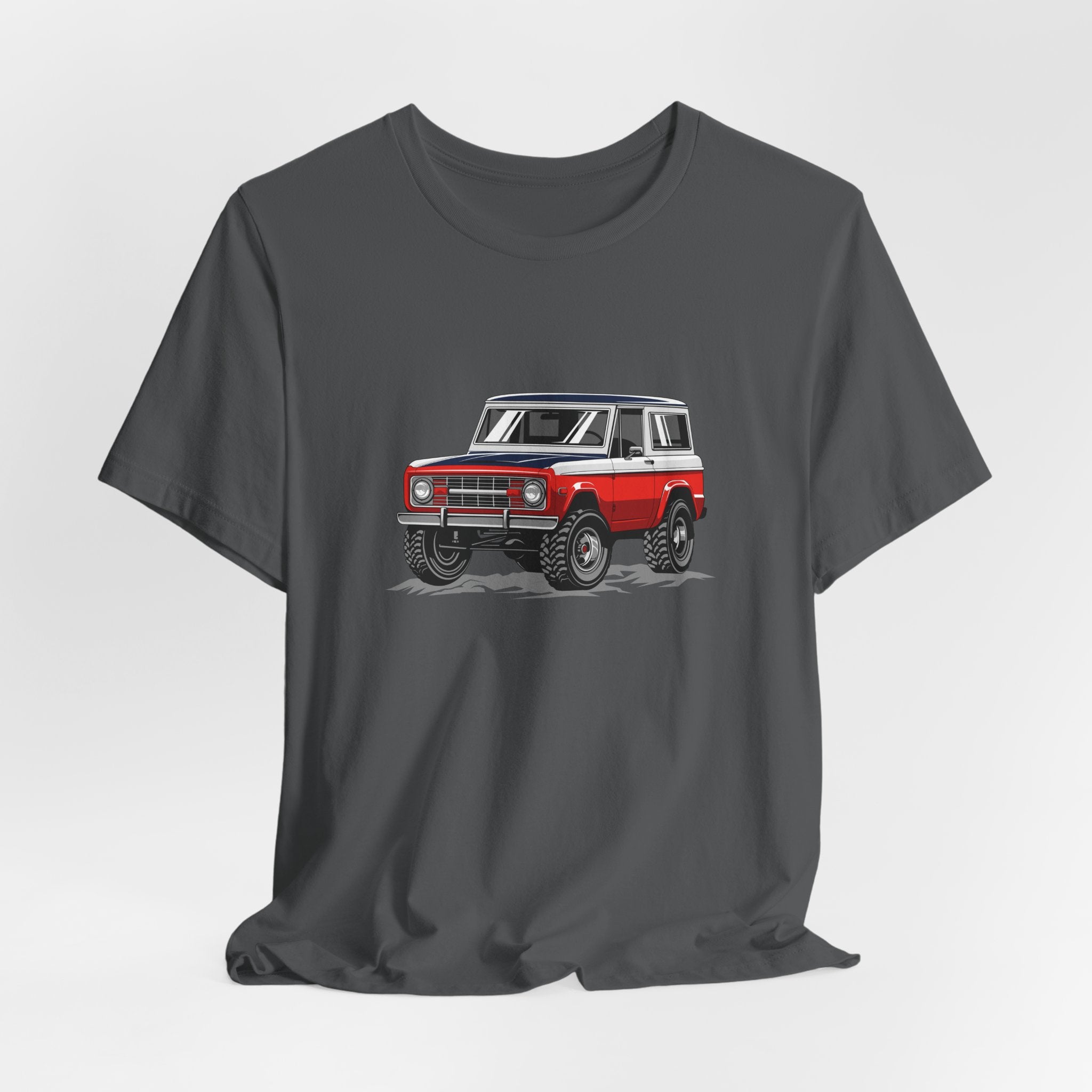 Retro Red 4x4 Truck Bronco Off‑Road SUV Tee