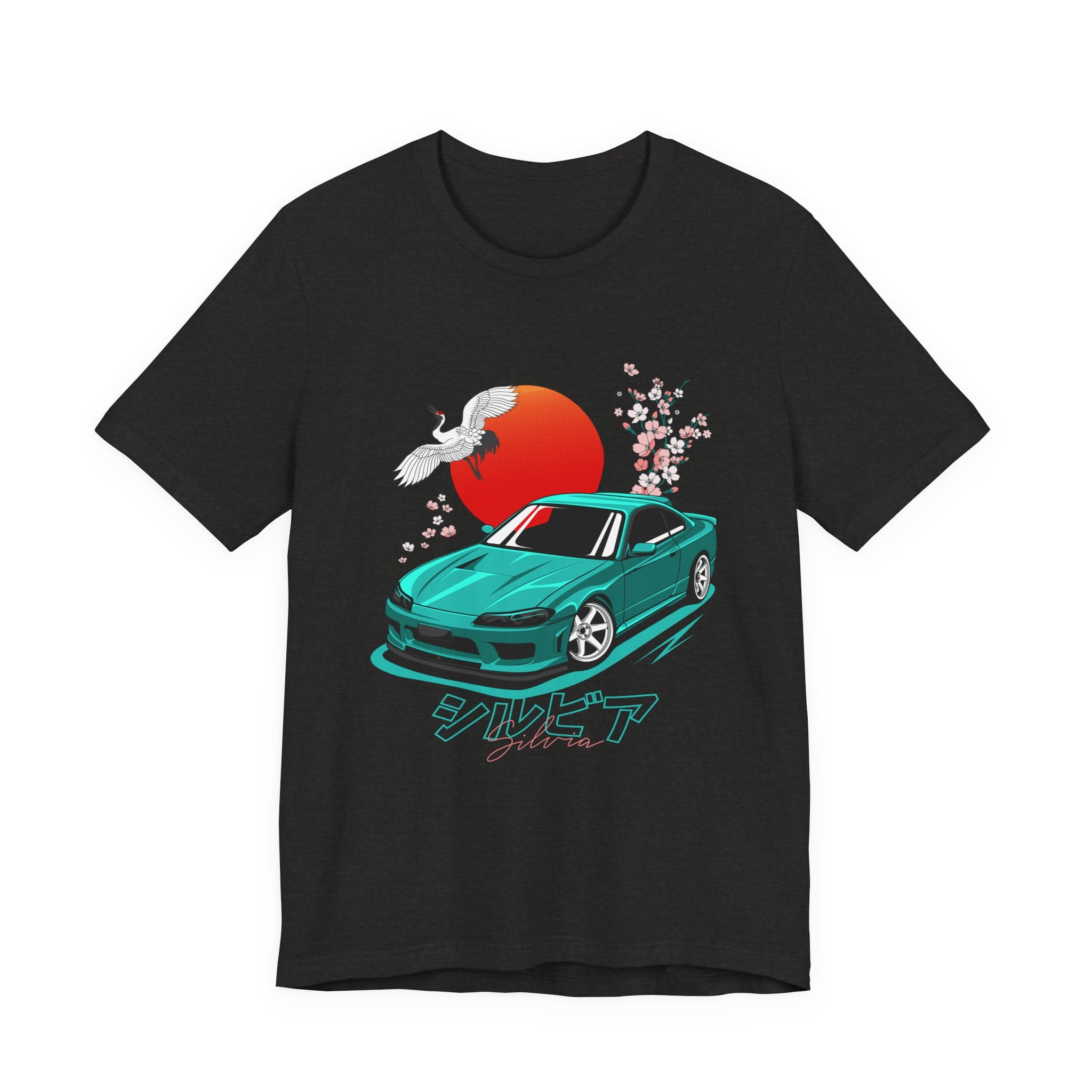 Nissan Silvia JDM Car with Cherry Blossoms Tee