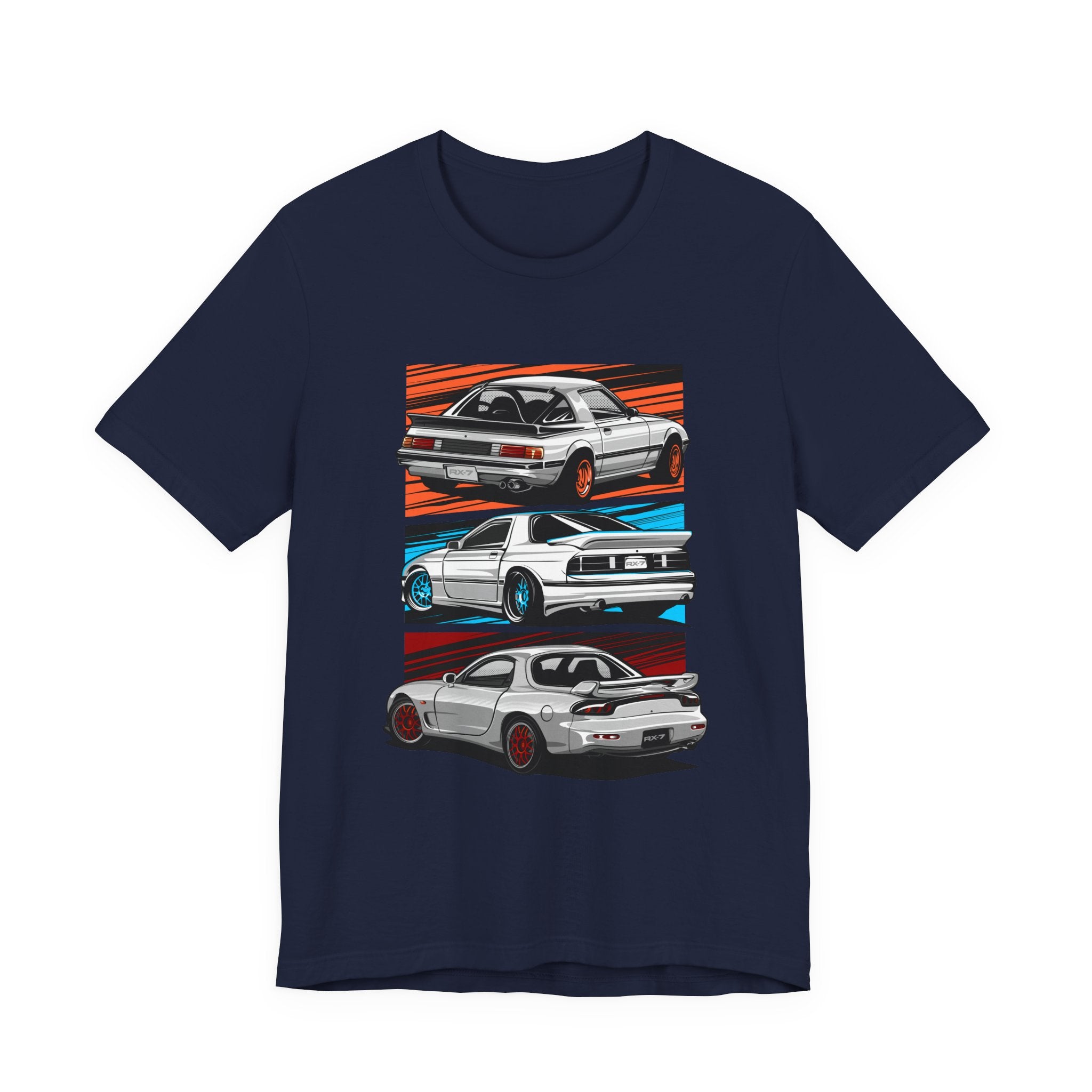 Retro JDM Car RX7 Generation Racing Graphic T-Shirt