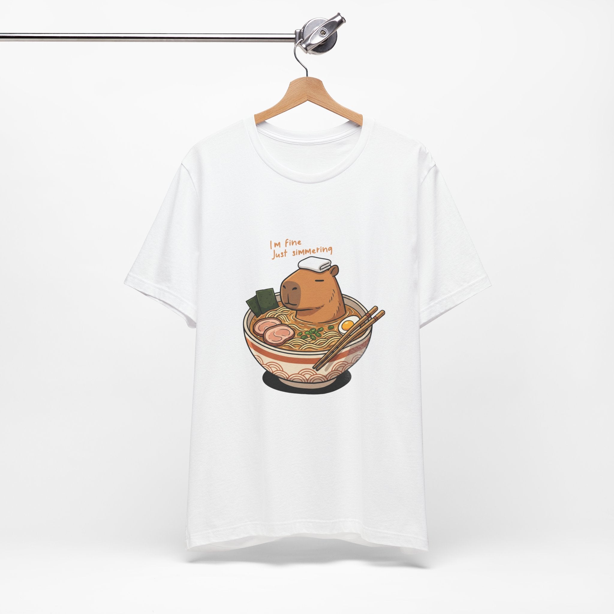 Cute Capybara 'I'm Fine Just Simmering' Ramen Bowl Shirt