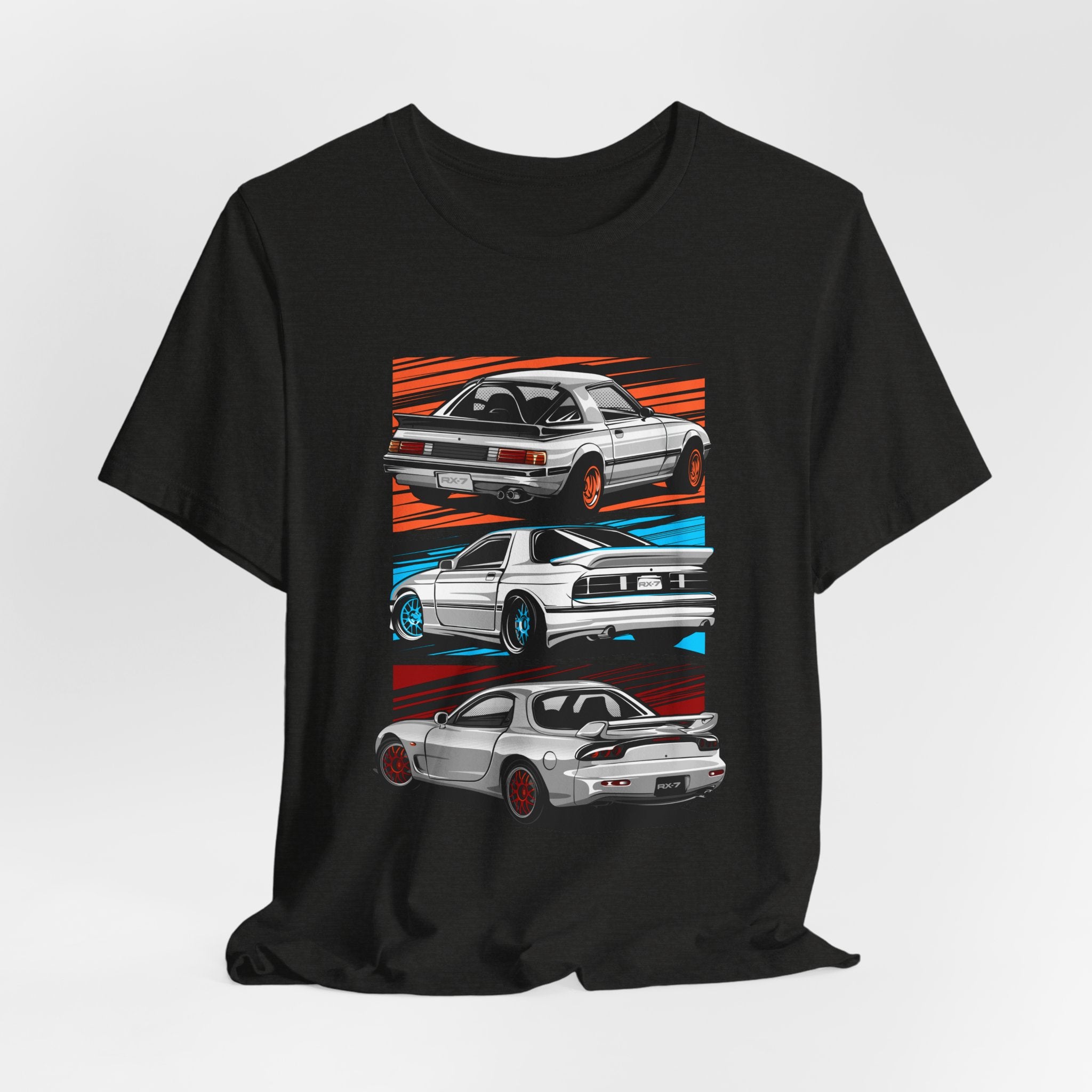 Retro JDM Car RX7 Generation Racing Graphic T-Shirt