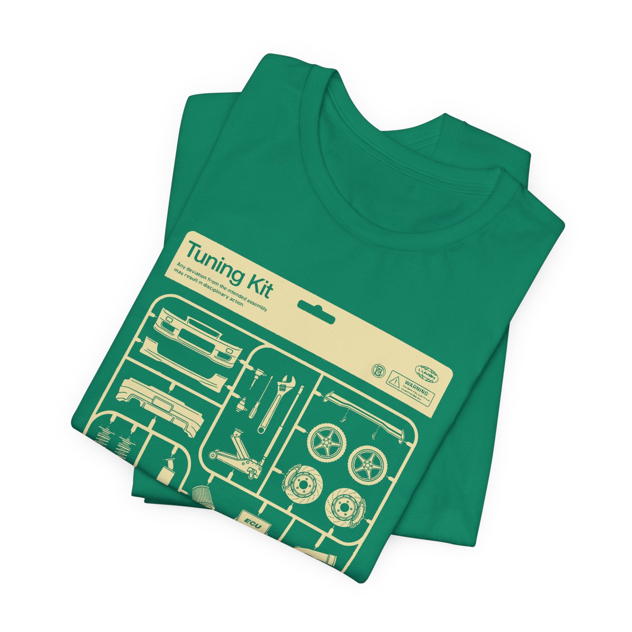 Tuning Kit Tee Plastic Model Parts T-Shirt for Car Enthusiasts