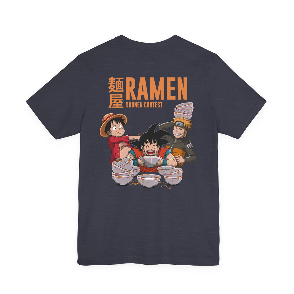 Anime Characters Eating Ramen Shonen Contest T-Shirt