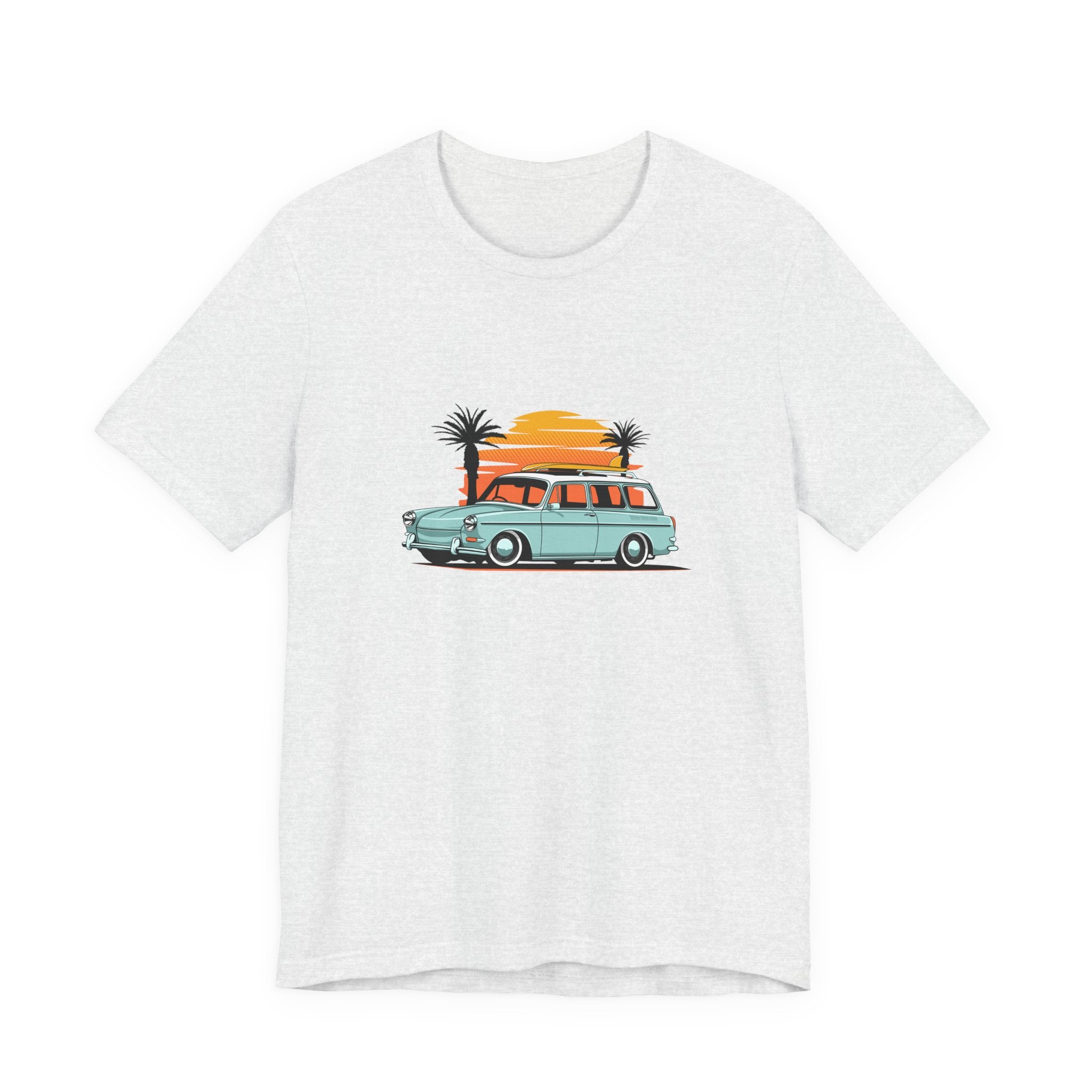 Vintage Surf Beach Sunset Station Wagon Tee