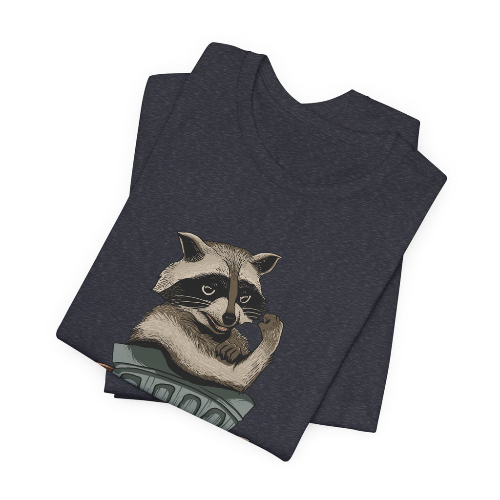 Raccoon "In Trash We Trust" Funny T-Shirt
