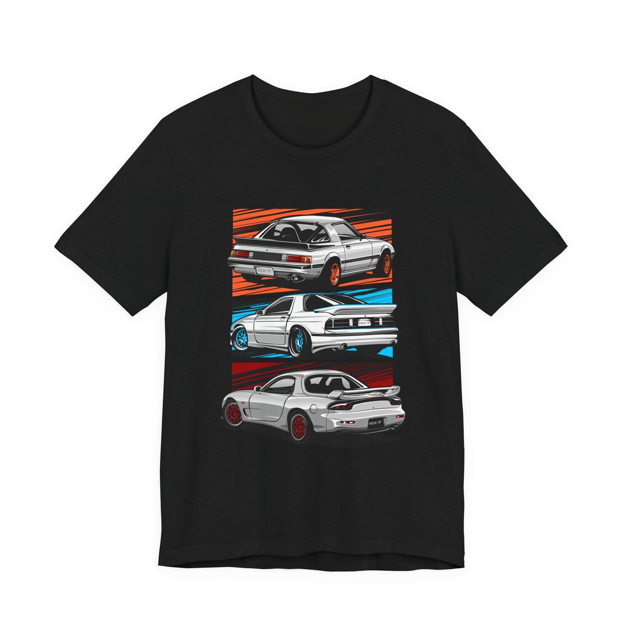 Retro JDM Car RX7 Generation Racing Graphic T-Shirt