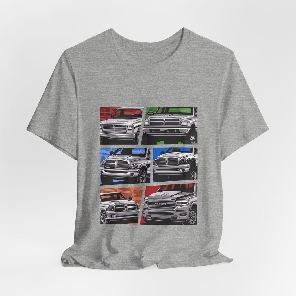 Classic Pickup Trucks Dodge RAM Generation Collage T-Shirt