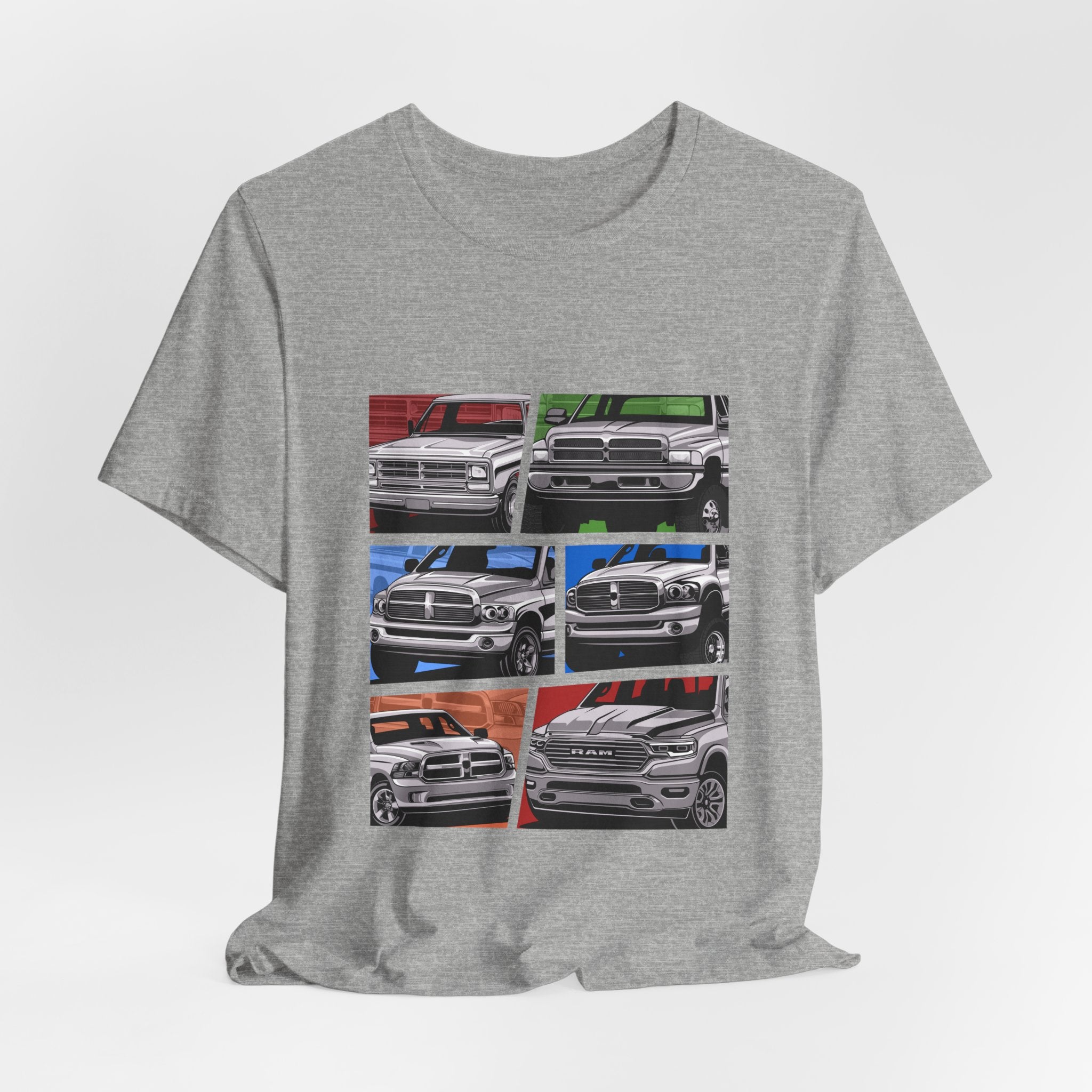 Classic Pickup Trucks Dodge RAM Generation Collage T-Shirt