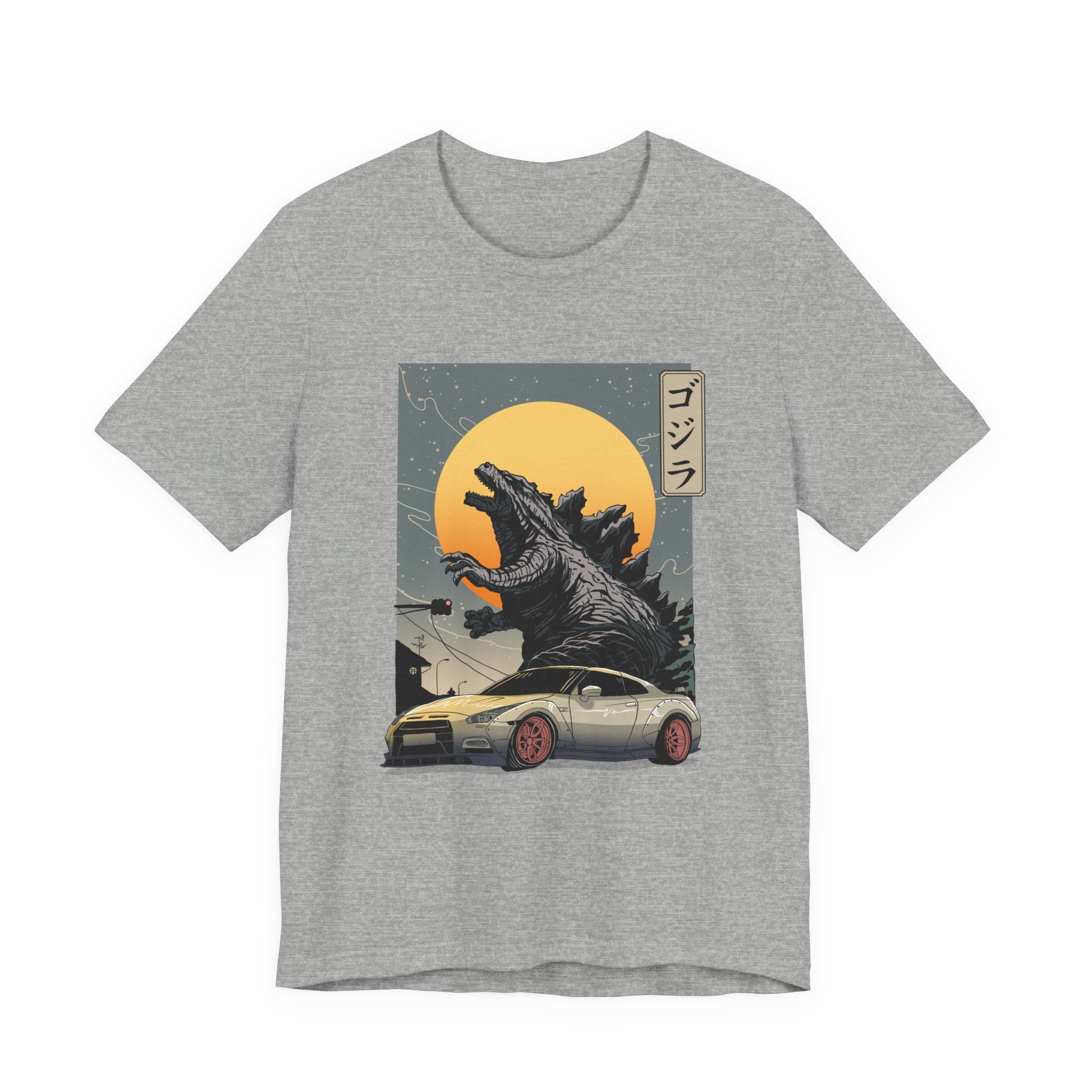 Godzilla R35 Monster Car Graphic T-Shirt