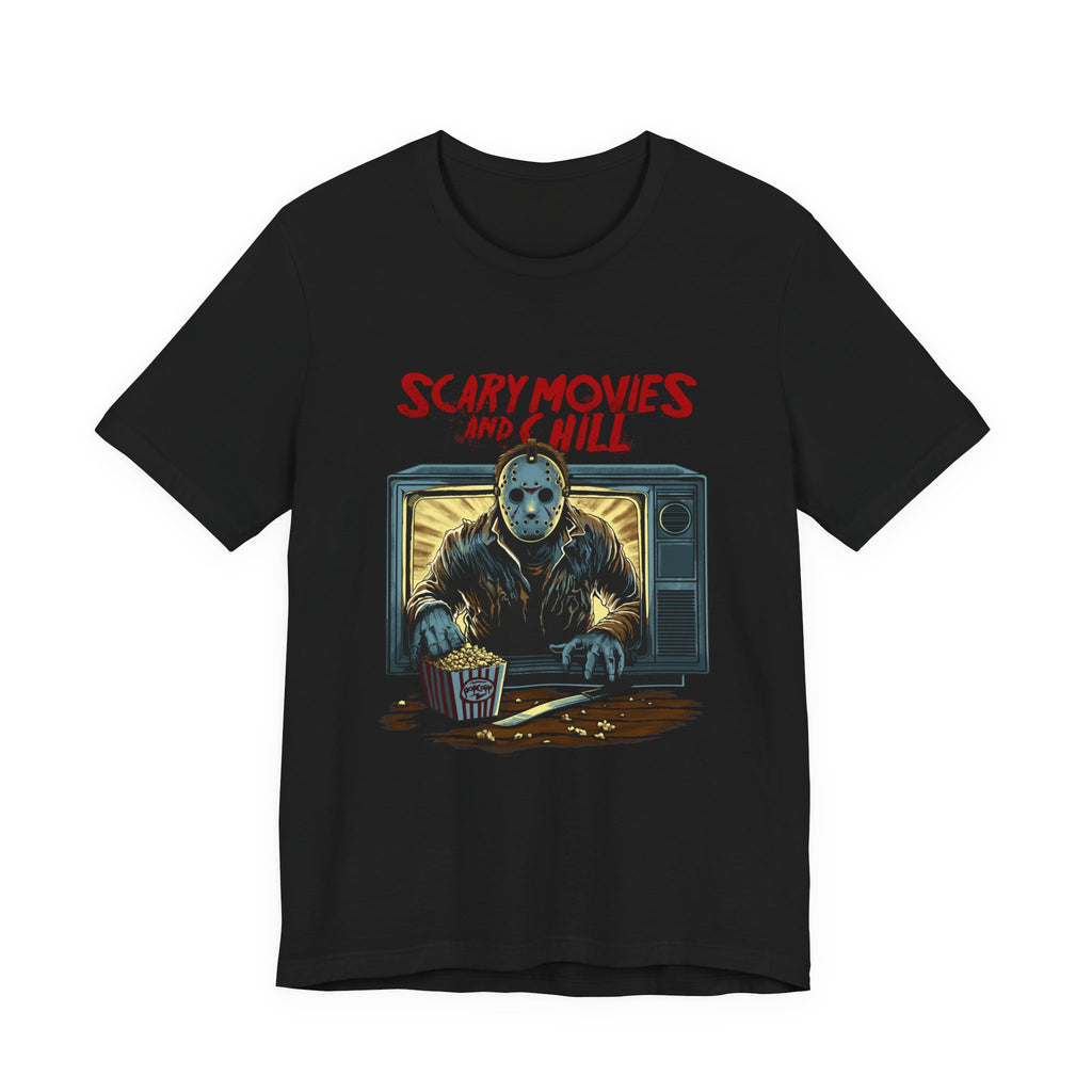 Scary Movies and Chill Horror Movie Night T-Shirt