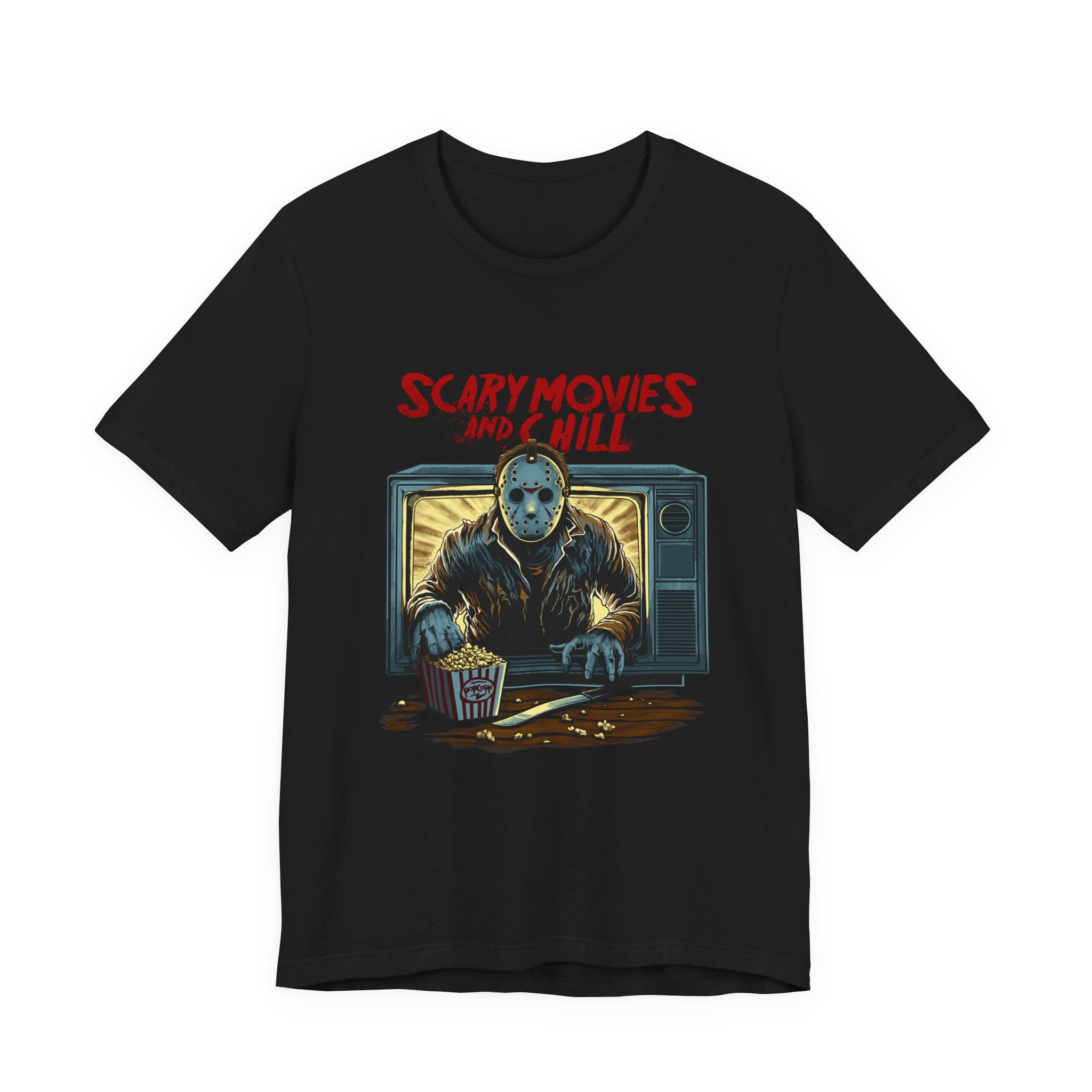 Scary Movies and Chill Horror Movie Night T-Shirt