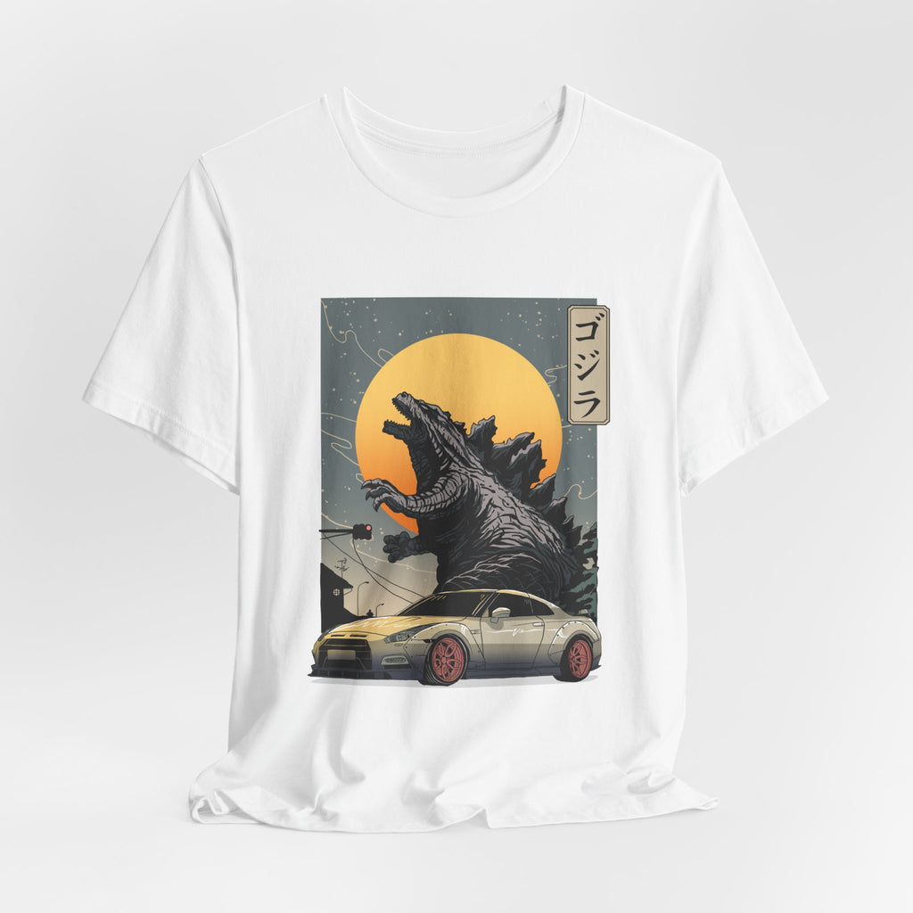 Godzilla R35 Monster Car Graphic T-Shirt