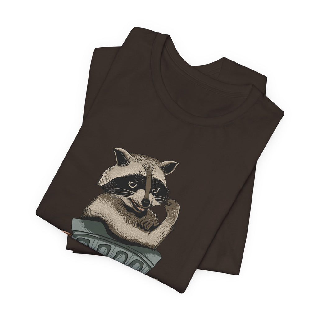Raccoon "In Trash We Trust" Funny T-Shirt