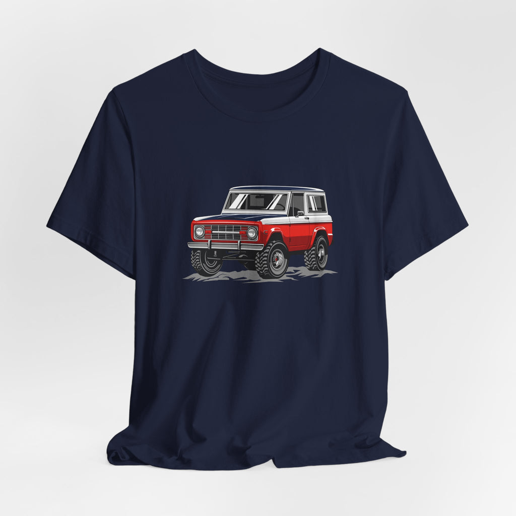 Retro Red 4x4 Truck Bronco Off‑Road SUV Tee