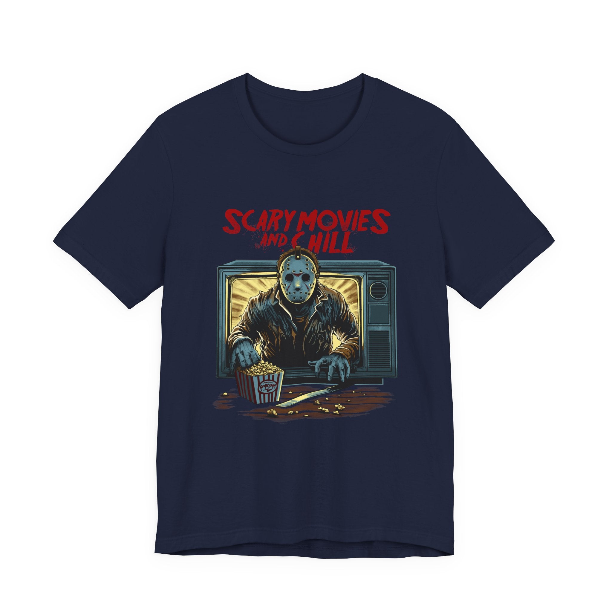 Scary Movies and Chill Horror Movie Night T-Shirt