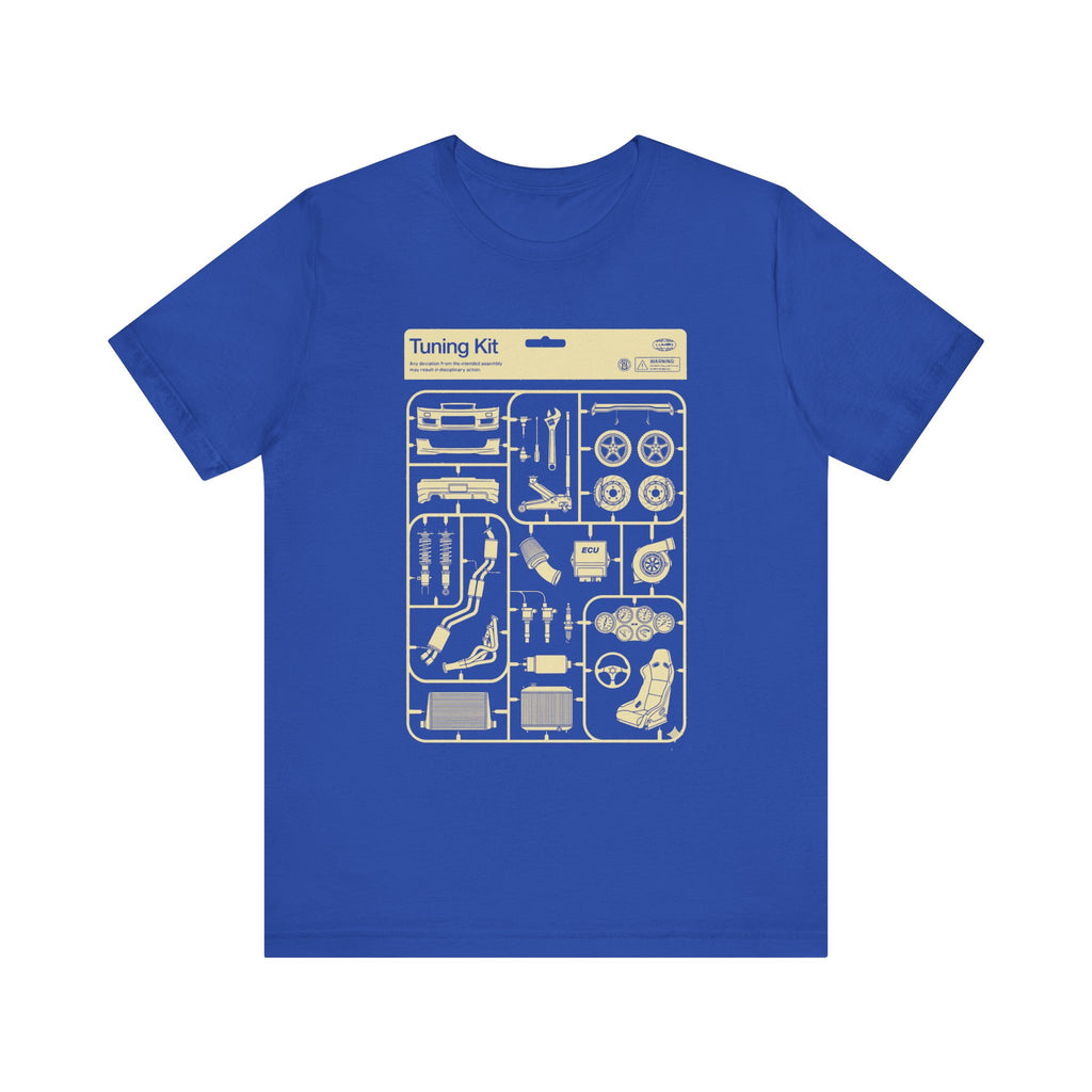 Tuning Kit Tee Plastic Model Parts T-Shirt for Car Enthusiasts