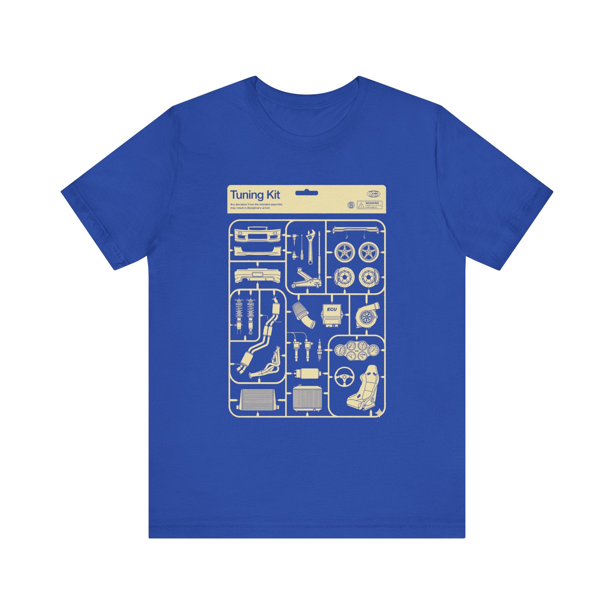 Tuning Kit Tee Plastic Model Parts T-Shirt for Car Enthusiasts