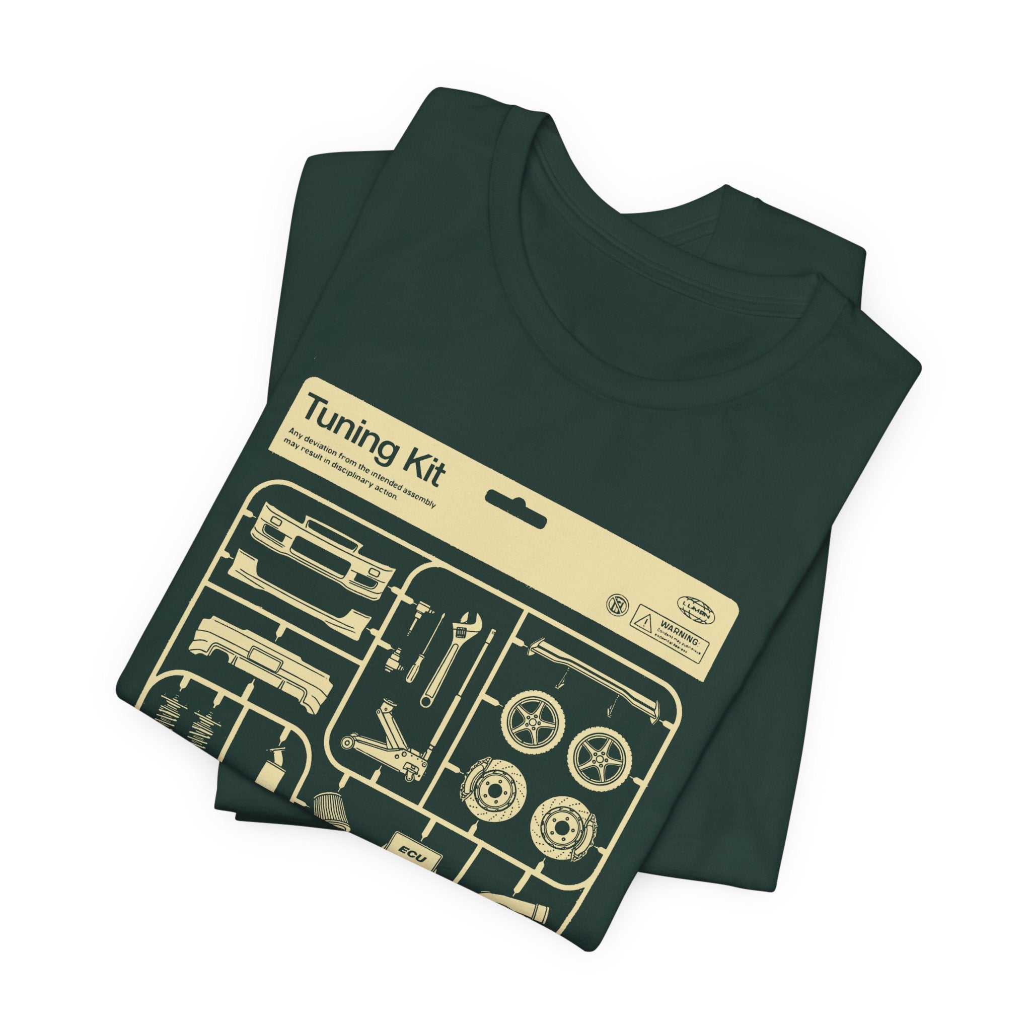 Tuning Kit Tee Plastic Model Parts T-Shirt for Car Enthusiasts