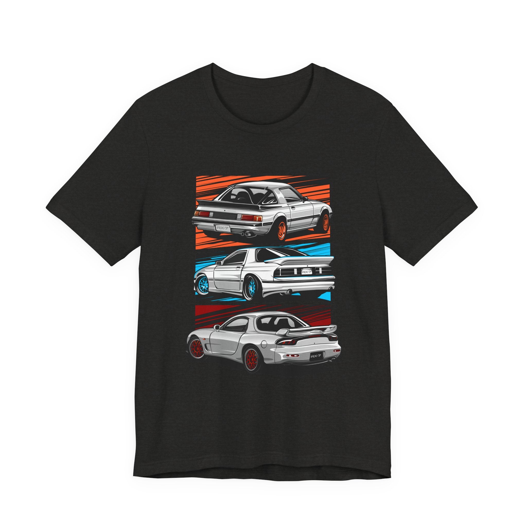 Retro JDM Car RX7 Generation Racing Graphic T-Shirt