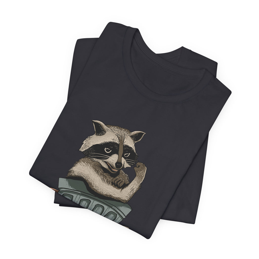 Raccoon "In Trash We Trust" Funny T-Shirt