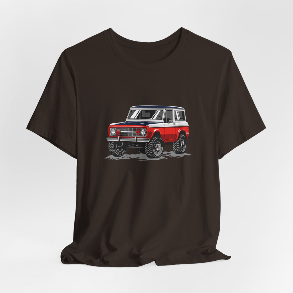 Retro Red 4x4 Truck Bronco Off‑Road SUV Tee