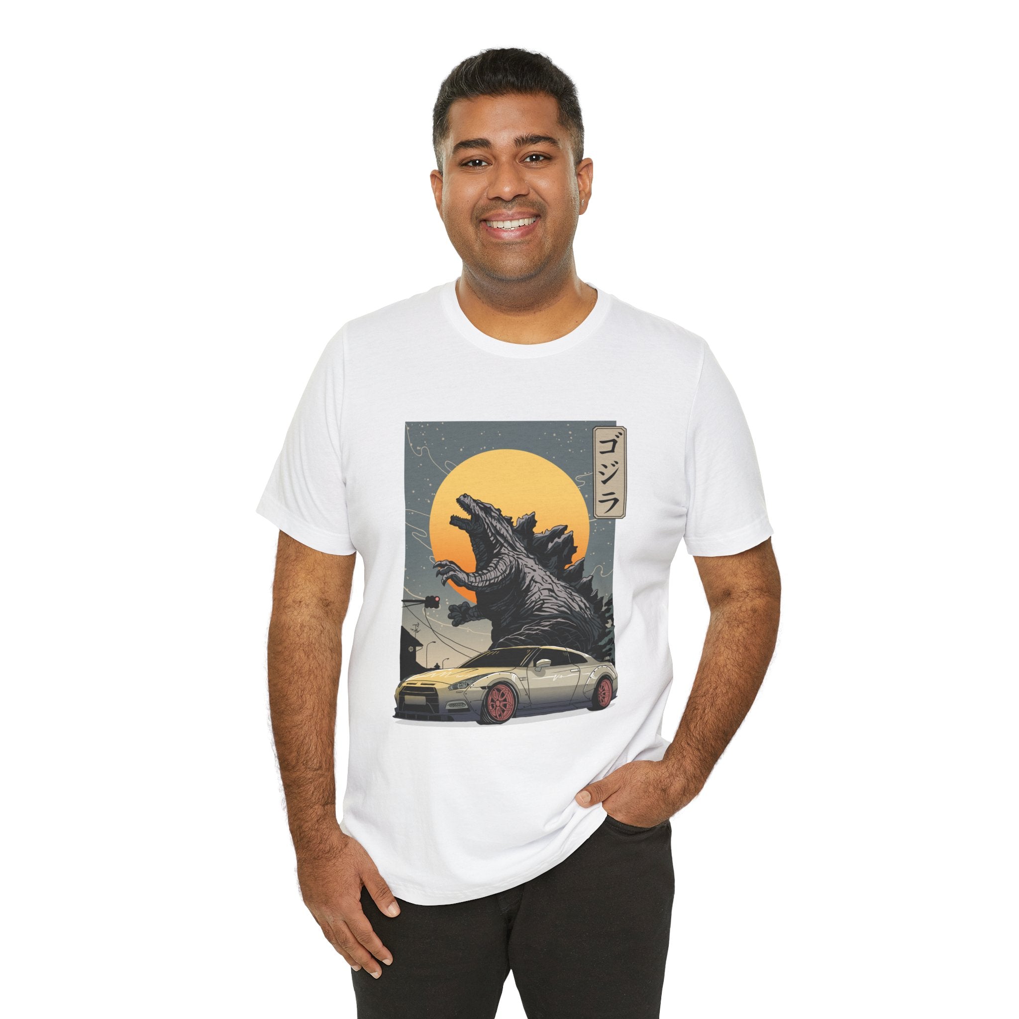 Godzilla R35 Monster Car Graphic T-Shirt