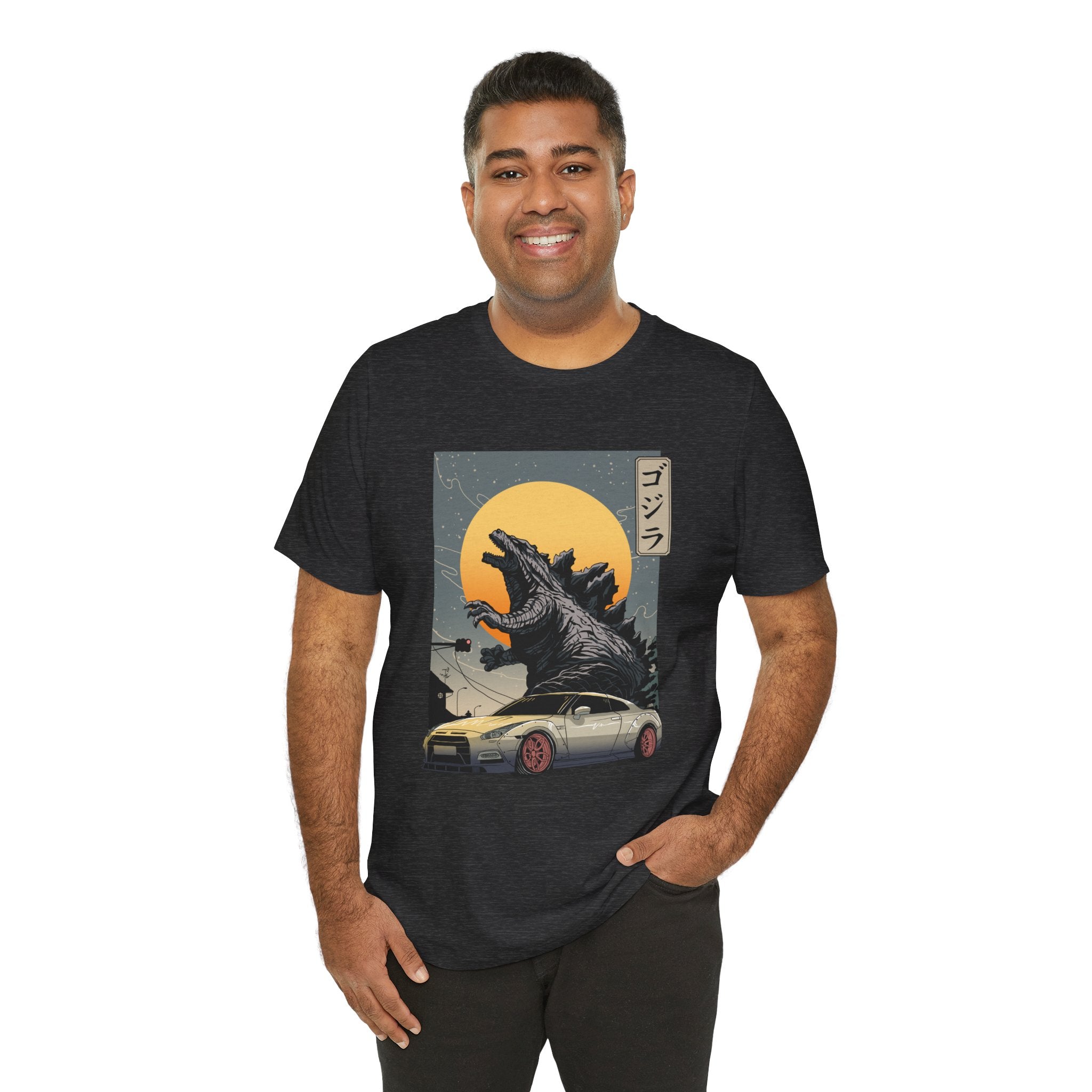 Godzilla R35 Monster Car Graphic T-Shirt
