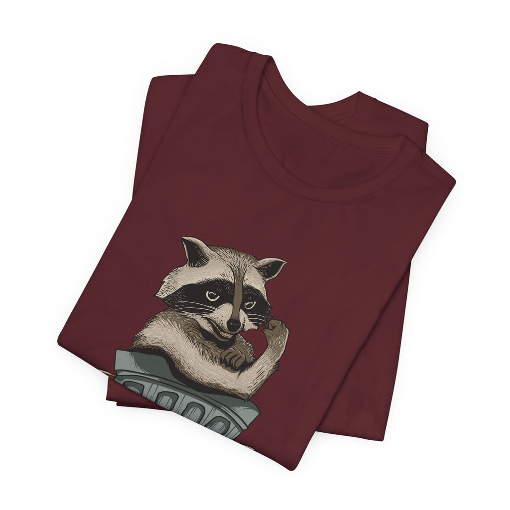 Raccoon "In Trash We Trust" Funny T-Shirt