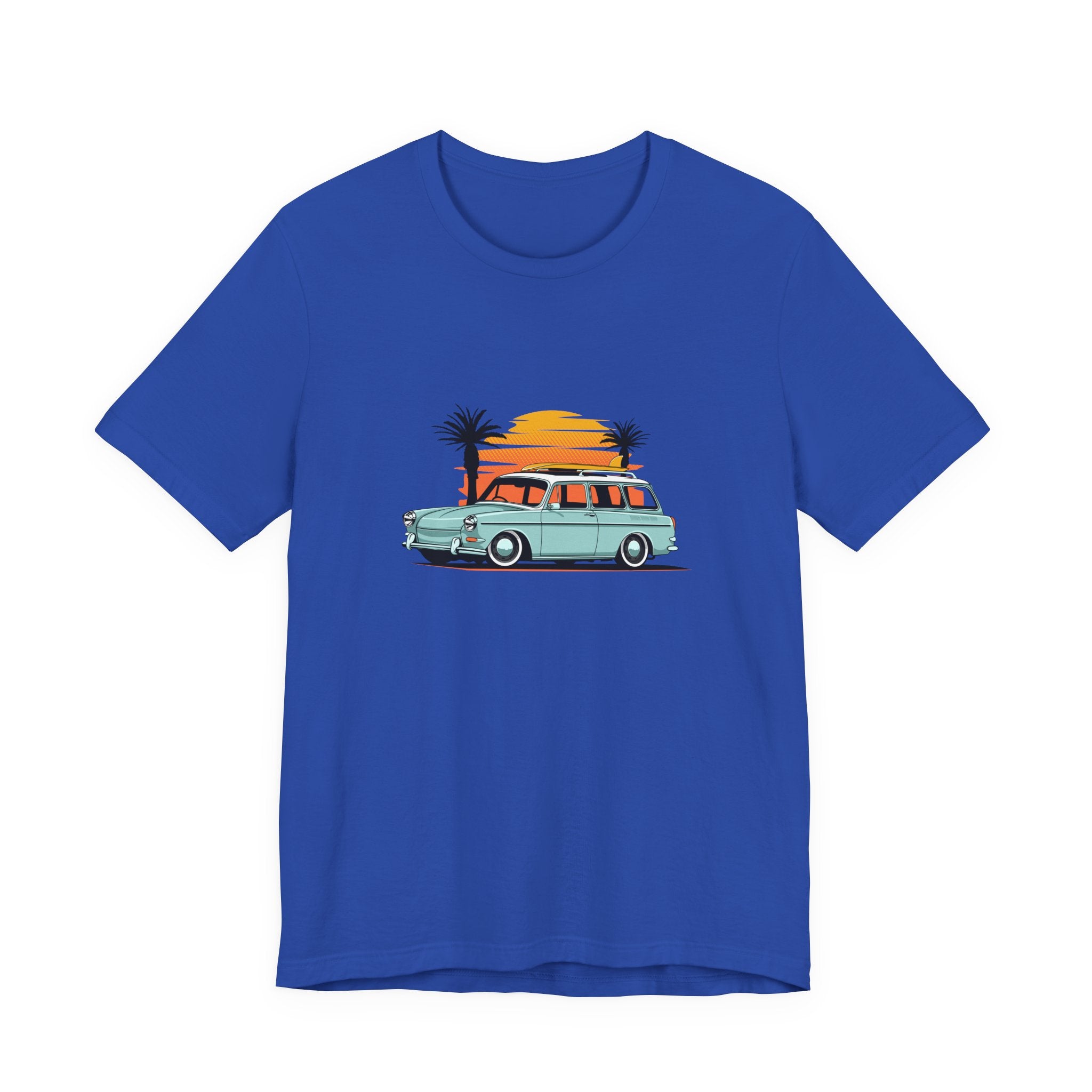 Vintage Surf Beach Sunset Station Wagon Tee