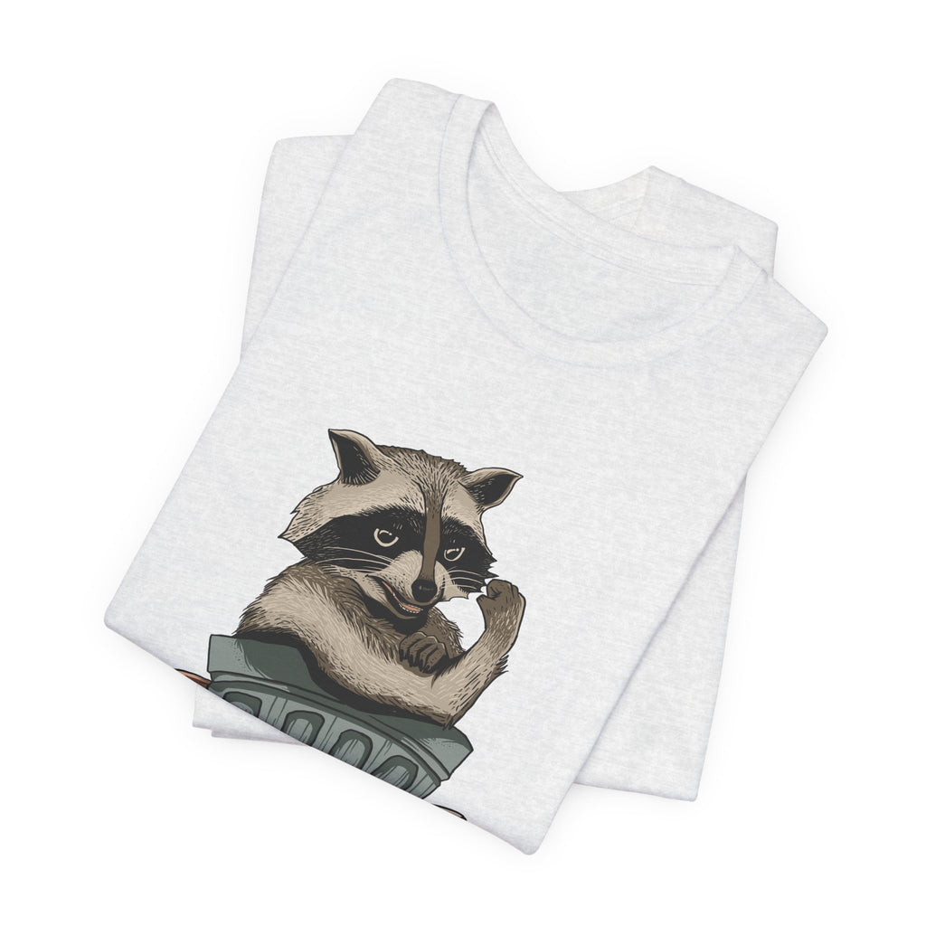 Raccoon "In Trash We Trust" Funny T-Shirt