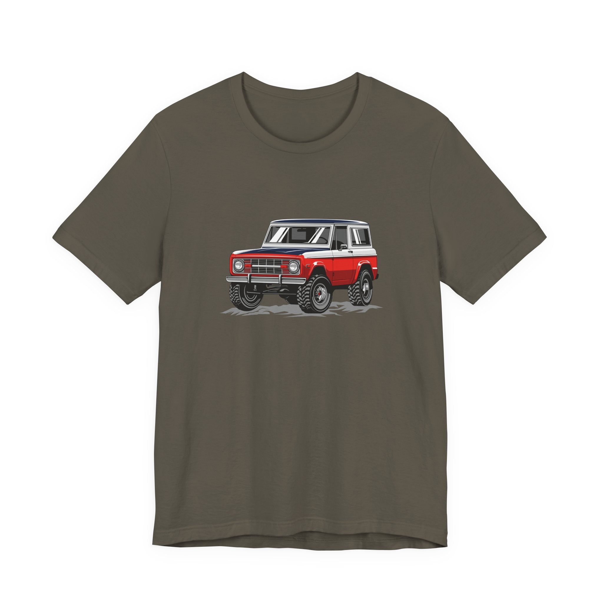 Retro Red 4x4 Truck Bronco Off‑Road SUV Tee