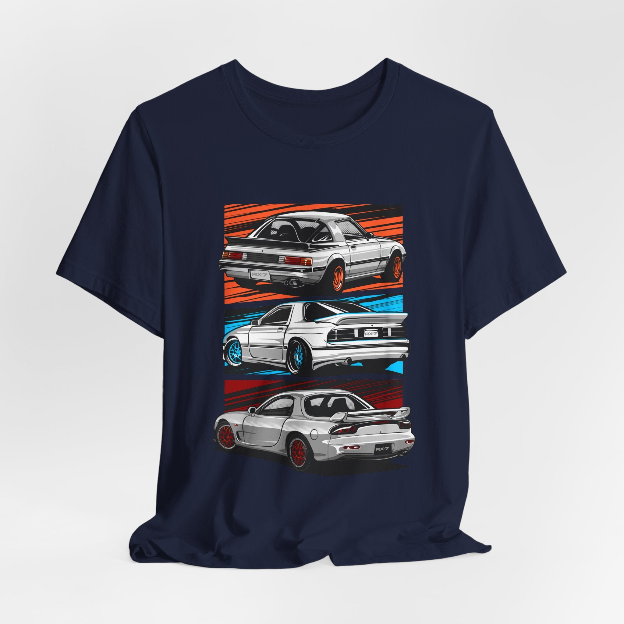 Retro JDM Car RX7 Generation Racing Graphic T-Shirt