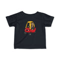 Cute Kid in Red Cozy Coupe Car Infant Tee