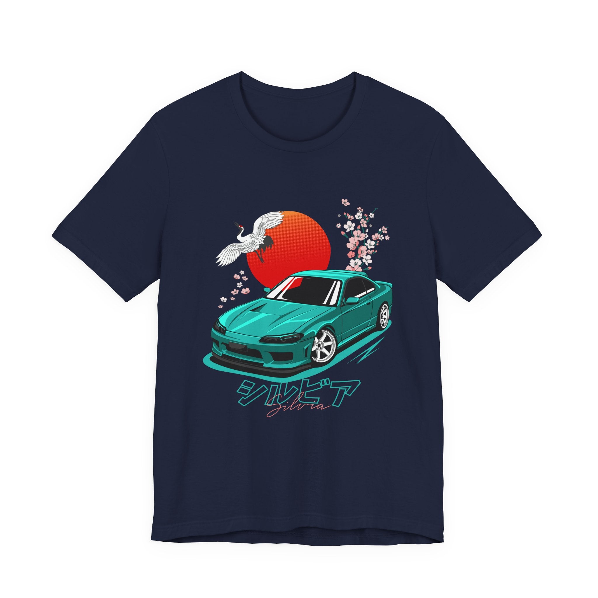 Nissan Silvia JDM Car with Cherry Blossoms Tee