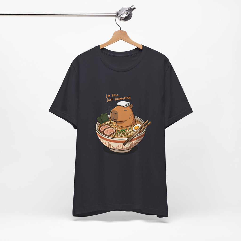 Cute Capybara 'I'm Fine Just Simmering' Ramen Bowl Shirt