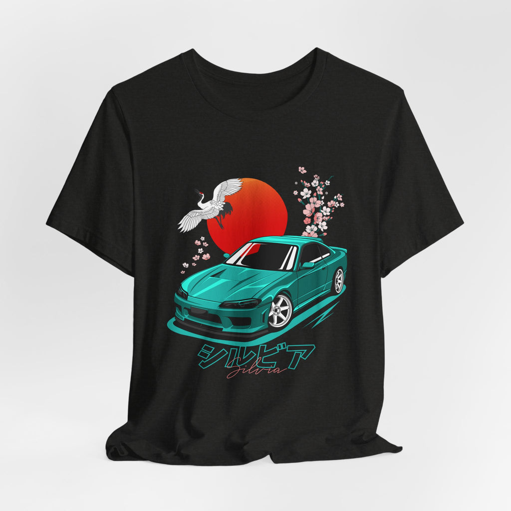 Nissan Silvia JDM Car with Cherry Blossoms Tee