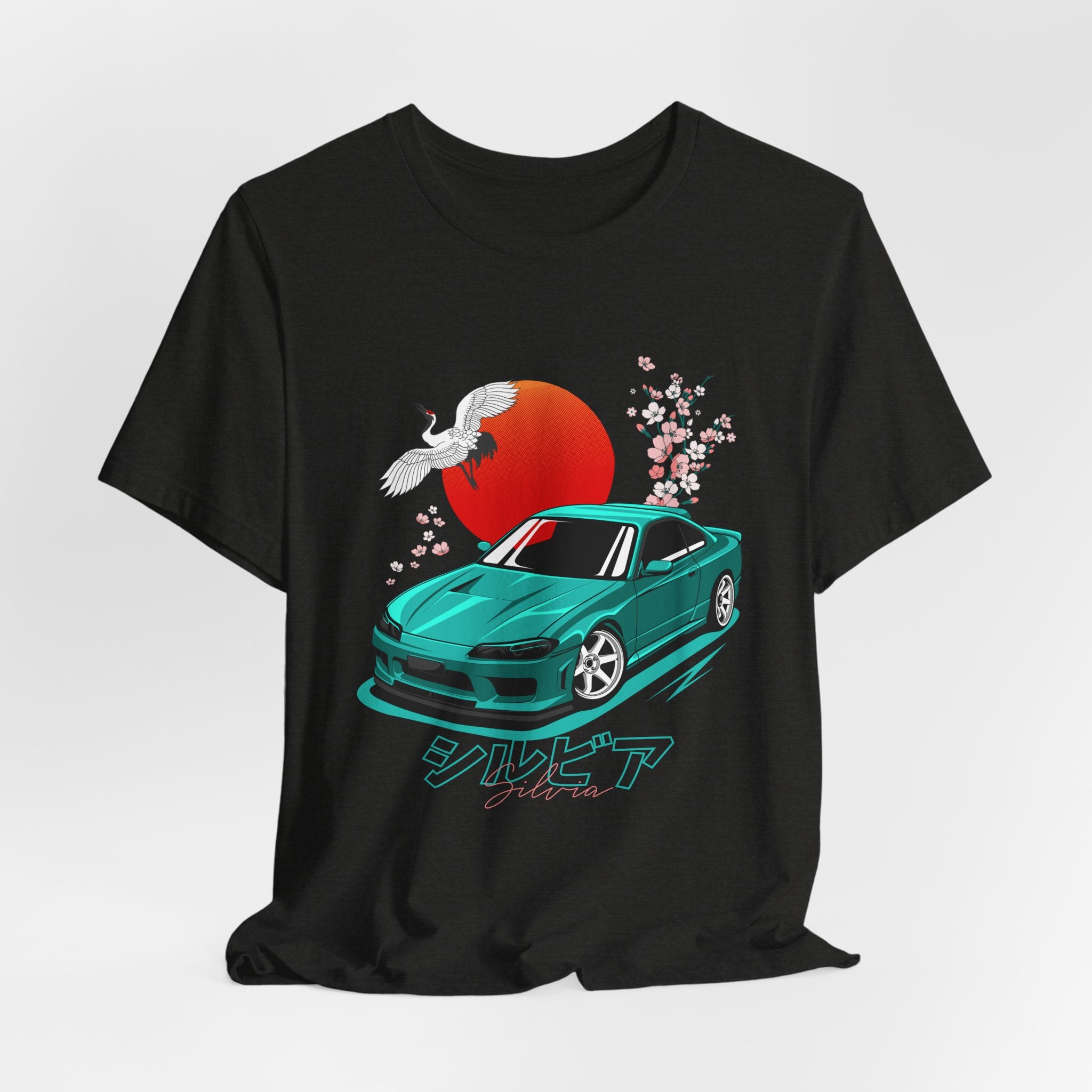 Nissan Silvia JDM Car with Cherry Blossoms Tee