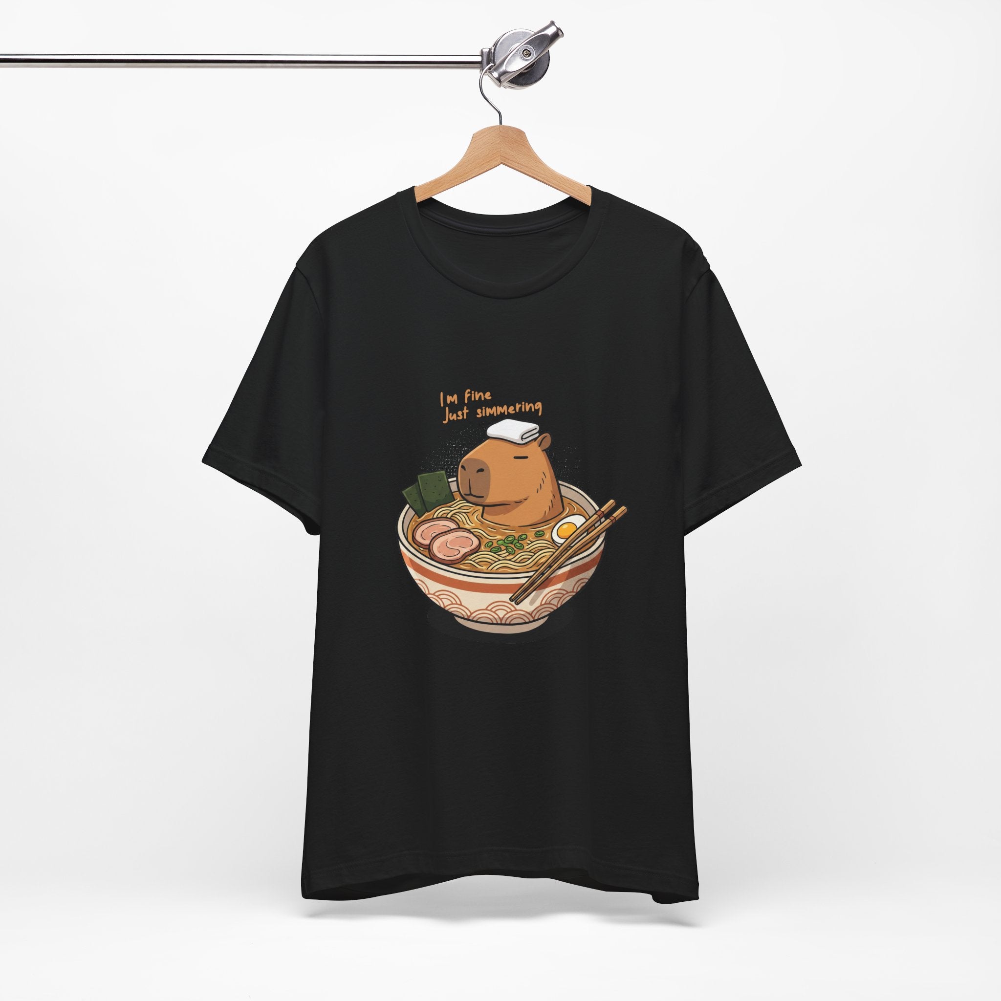 Cute Capybara 'I'm Fine Just Simmering' Ramen Bowl Shirt