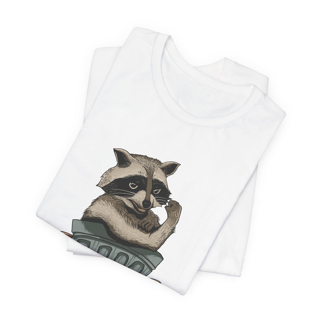 Raccoon "In Trash We Trust" Funny T-Shirt