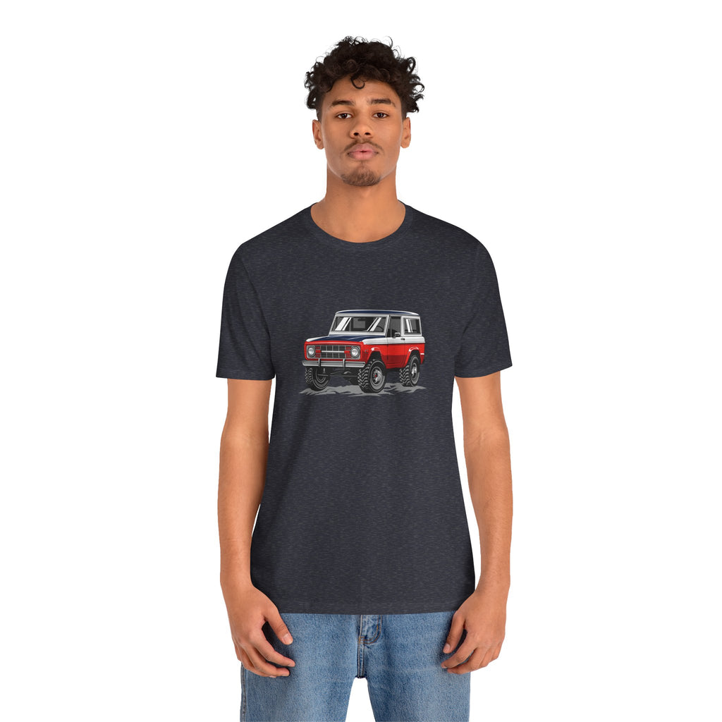 Retro Red 4x4 Truck Bronco Off‑Road SUV Tee