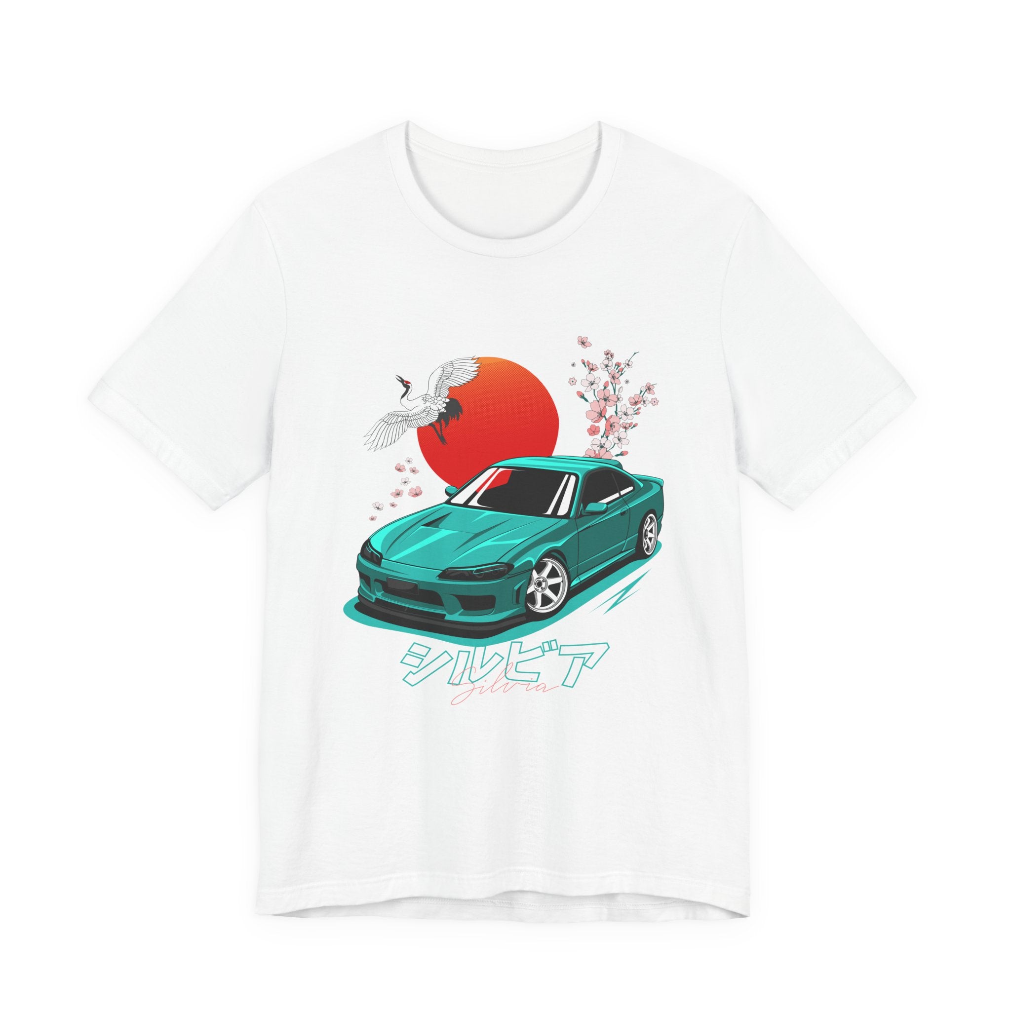 Nissan Silvia JDM Car with Cherry Blossoms Tee