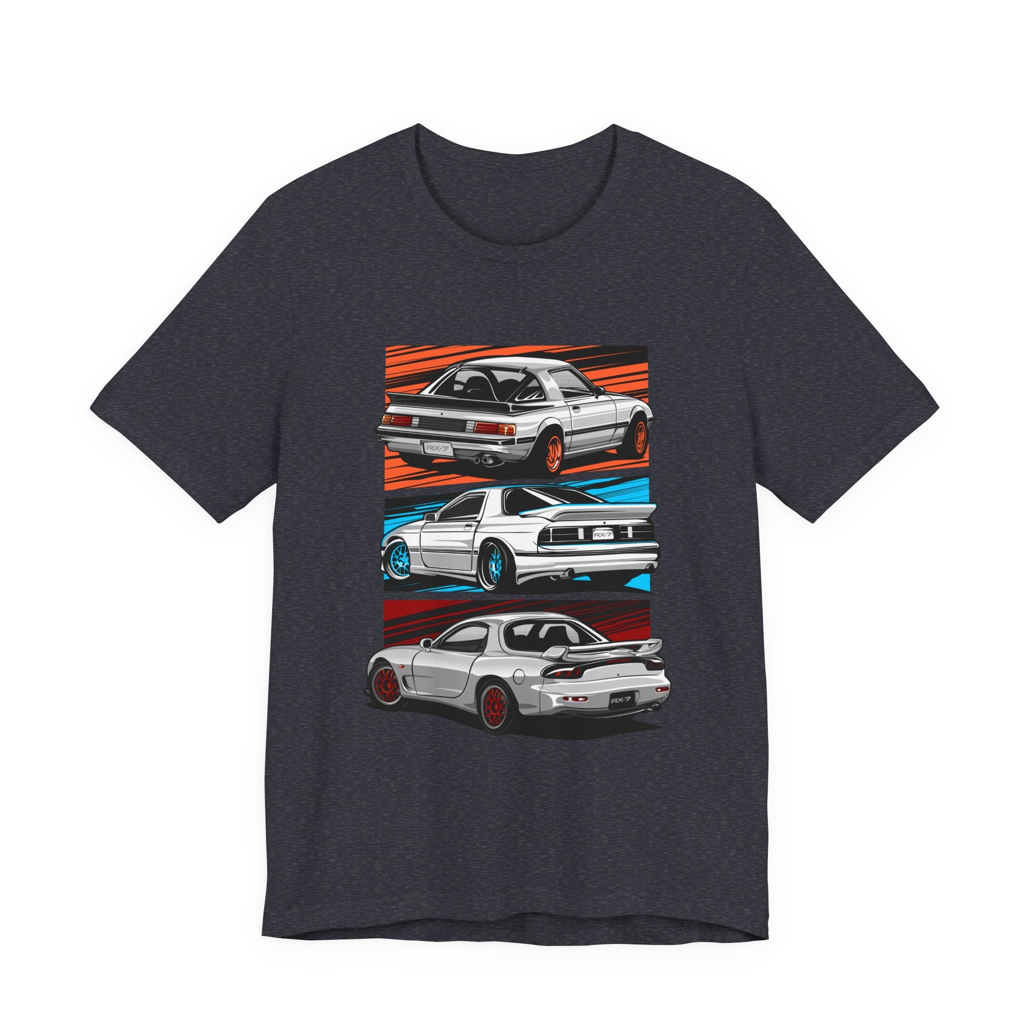 Retro JDM Car RX7 Generation Racing Graphic T-Shirt