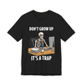 Skeleton Worker Rat Race Slogan T-Shirt