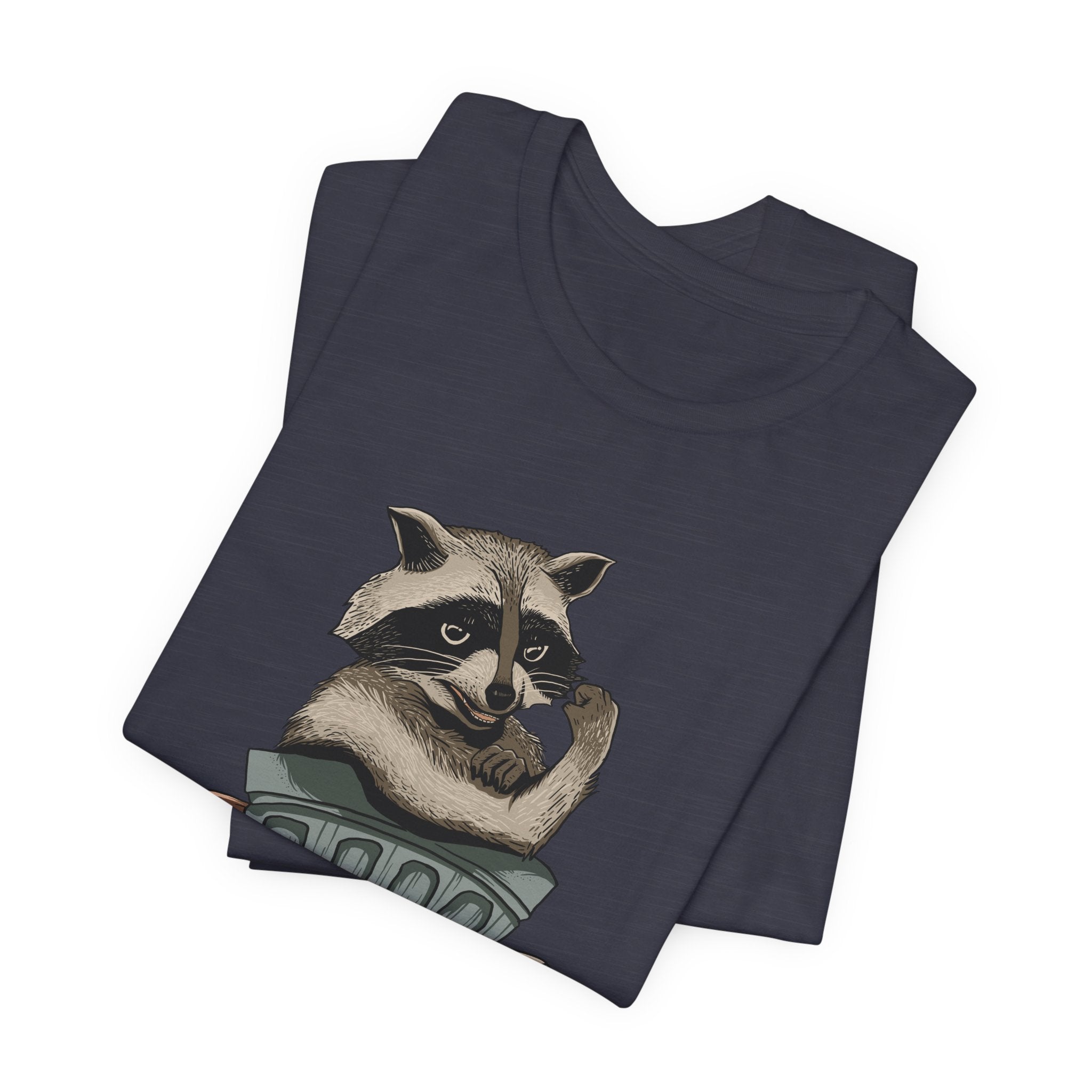Raccoon "In Trash We Trust" Funny T-Shirt
