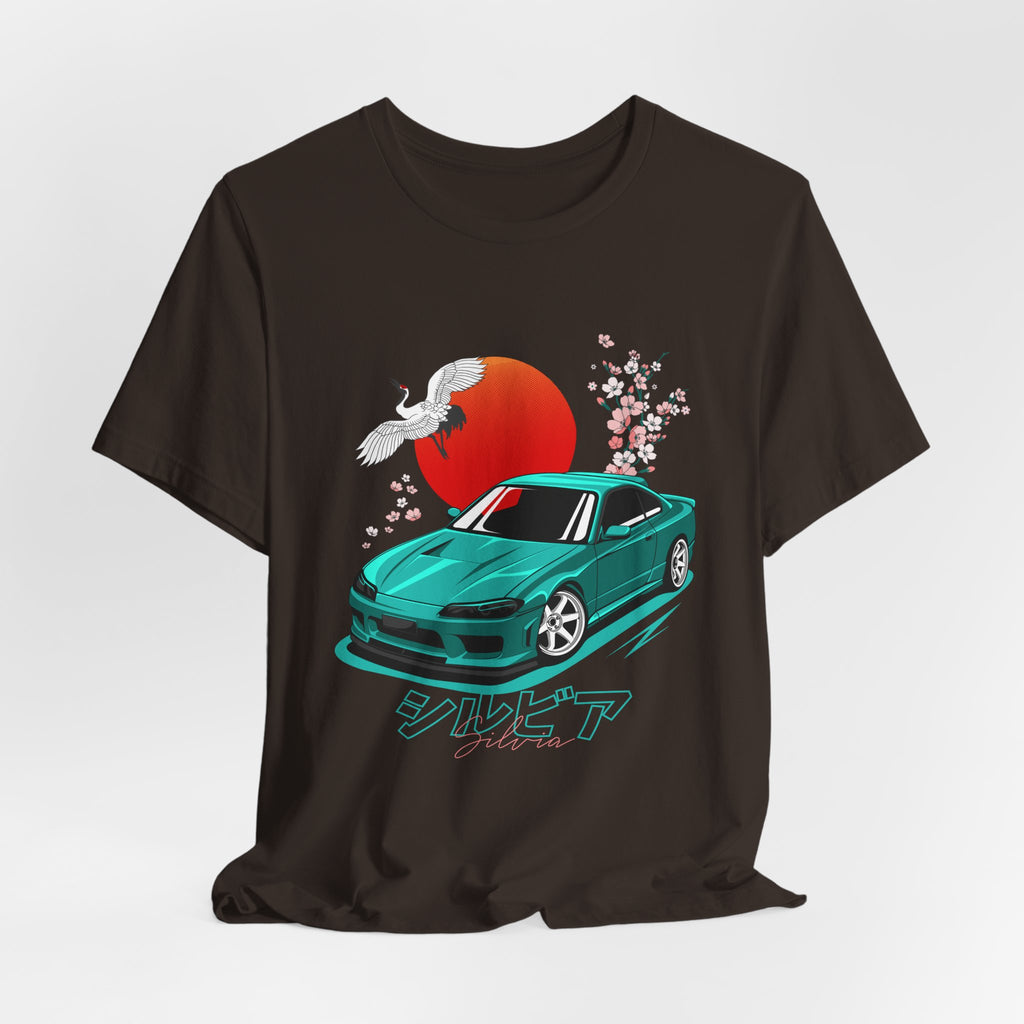 Nissan Silvia JDM Car with Cherry Blossoms Tee