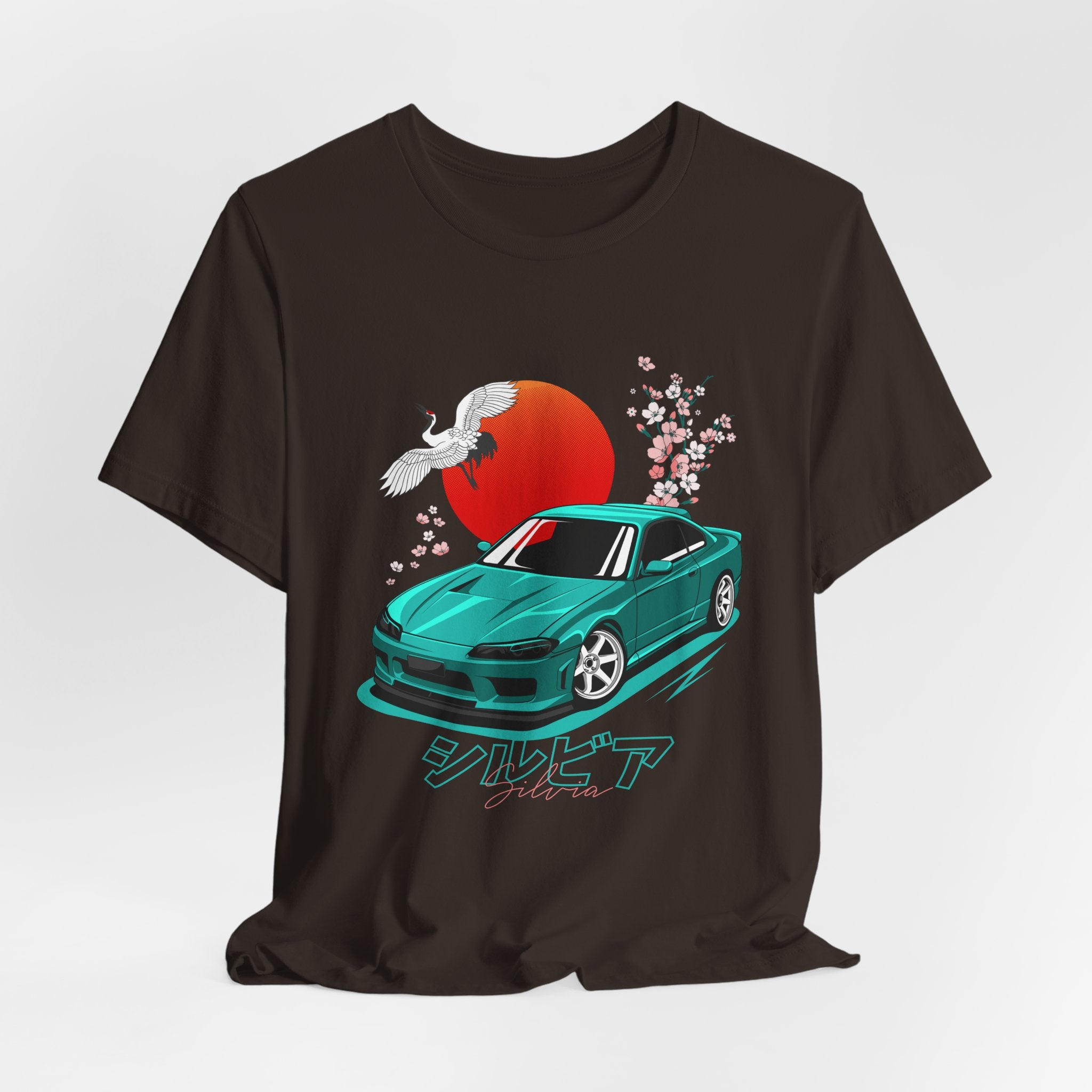 Nissan Silvia JDM Car with Cherry Blossoms Tee