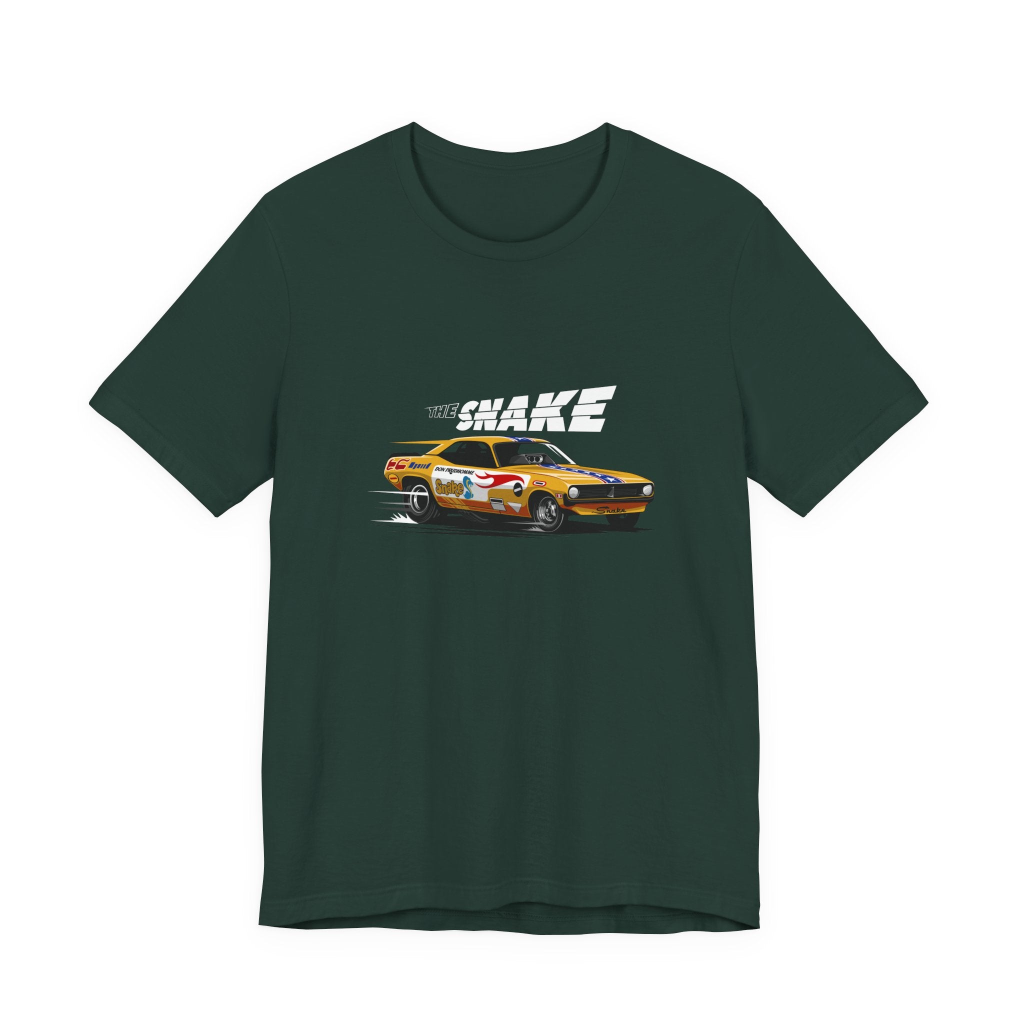 The Snake Muscle Car Racing Graphic T-Shirt
