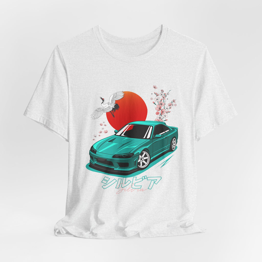 Nissan Silvia JDM Car with Cherry Blossoms Tee