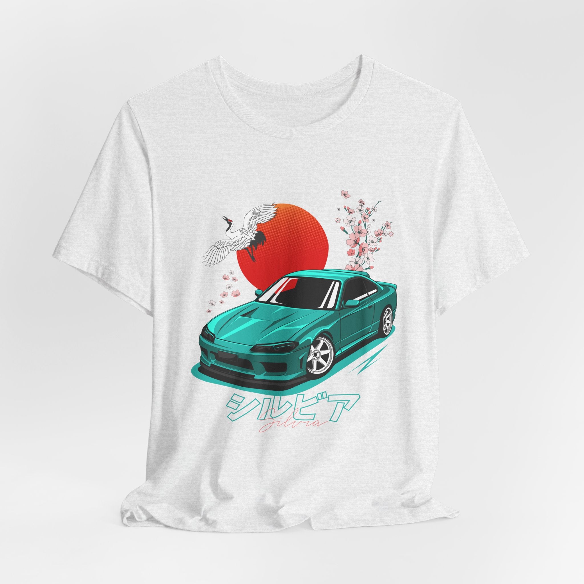 Nissan Silvia JDM Car with Cherry Blossoms Tee